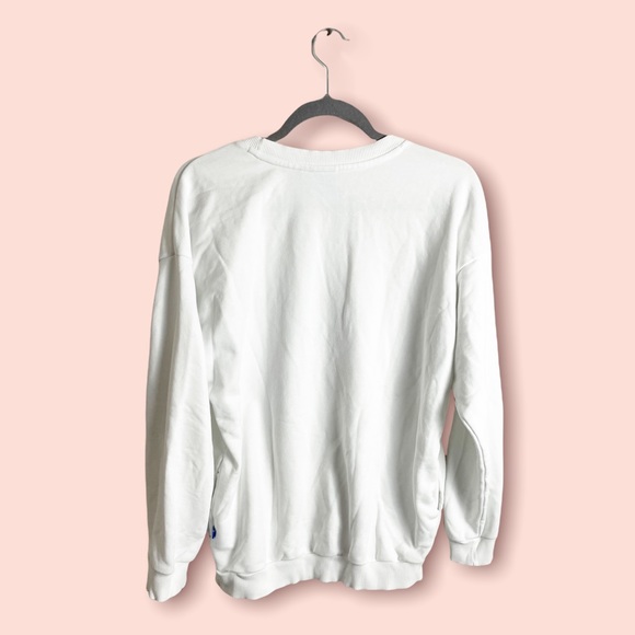 Adidas Originals Women’s Trefoil Sweatshirt White Size Small - Picture 3 of 7